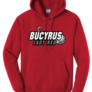 Bucyrus Lady Red Basketball 2025 Hoodie