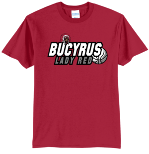 Bucyrus Lady Red Basketball 2025 Tshirt