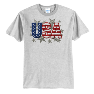 USA with stars