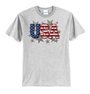 USA with stars