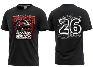 2026 Bucyrus Football Signature Shirt