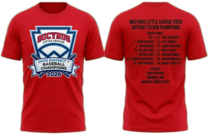 Bucyrus Little League Championship Youth Shirt
