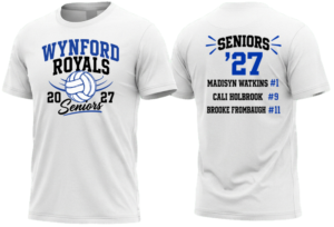 2026 Lady Royals Senior Volleyball Shirts