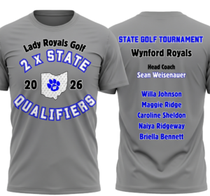 Wynford Golf 2x State Tshirt
